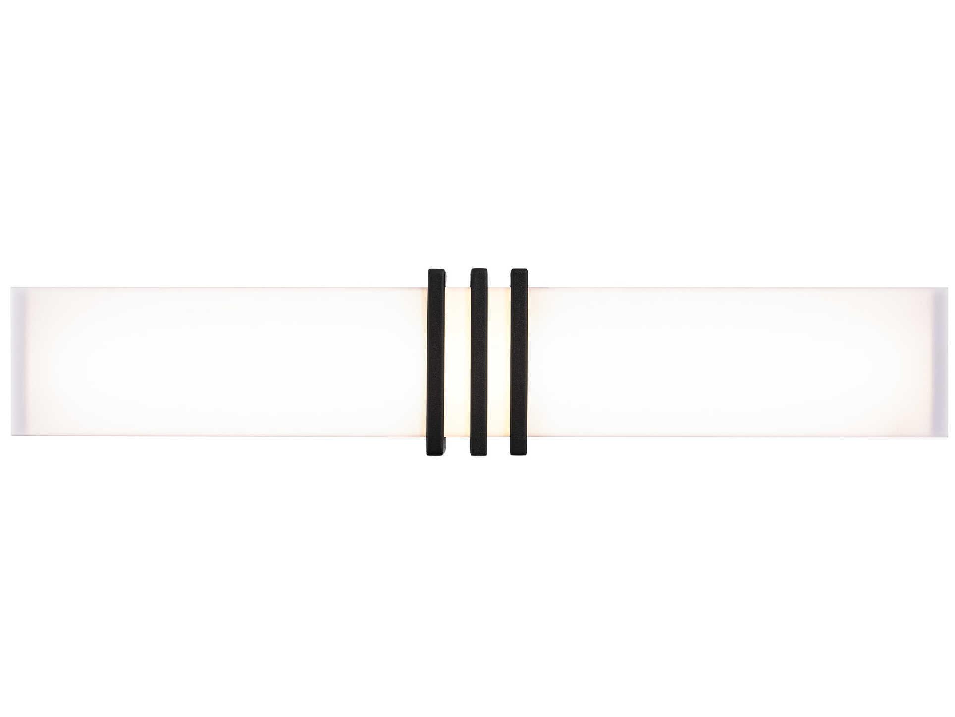 dweLED by WAC Lighting Minibar 1-Light Black LED Vanity Light