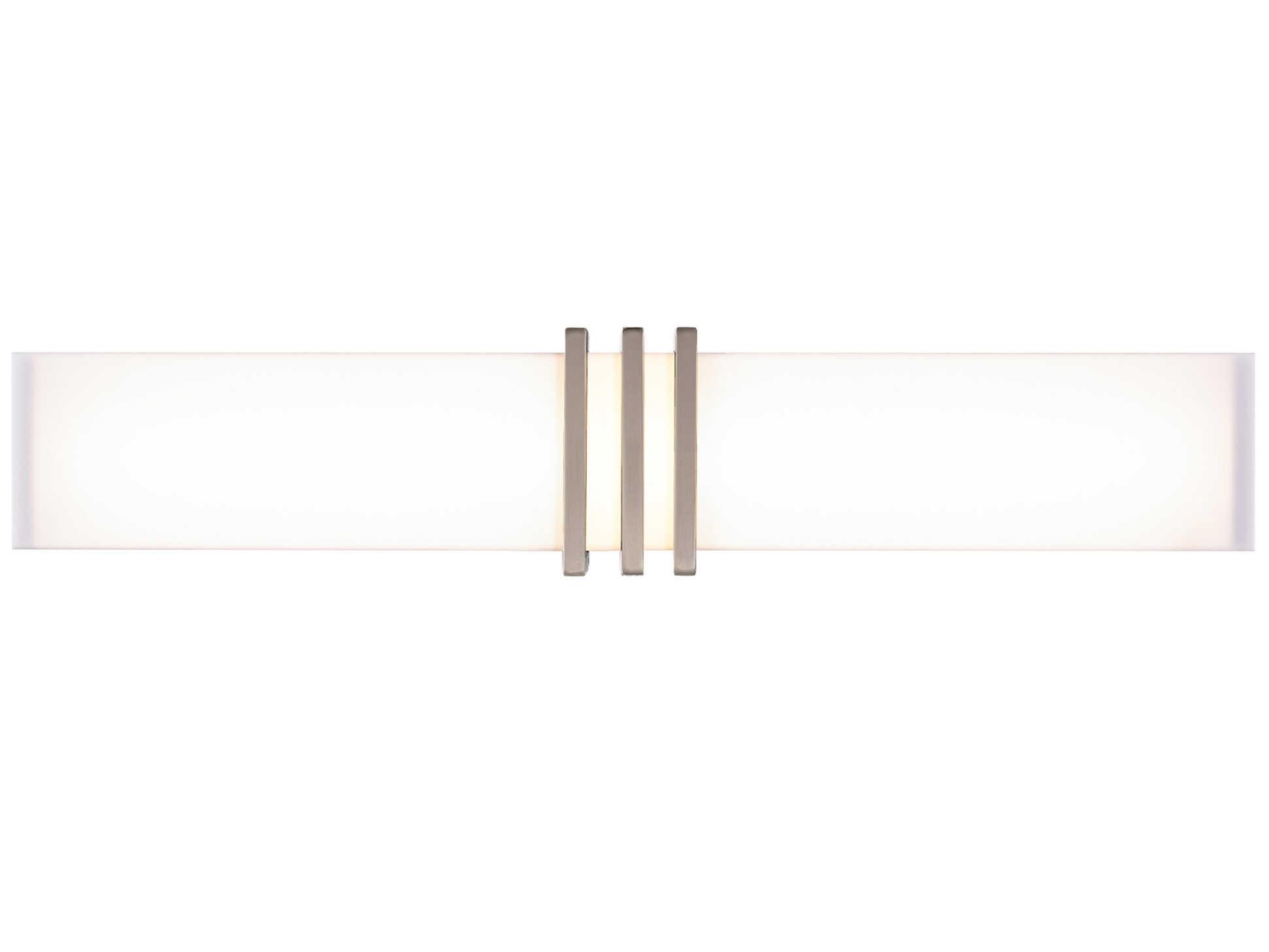 dweLED by WAC Lighting Minibar 1-Light Brushed Nickel LED Vanity Light