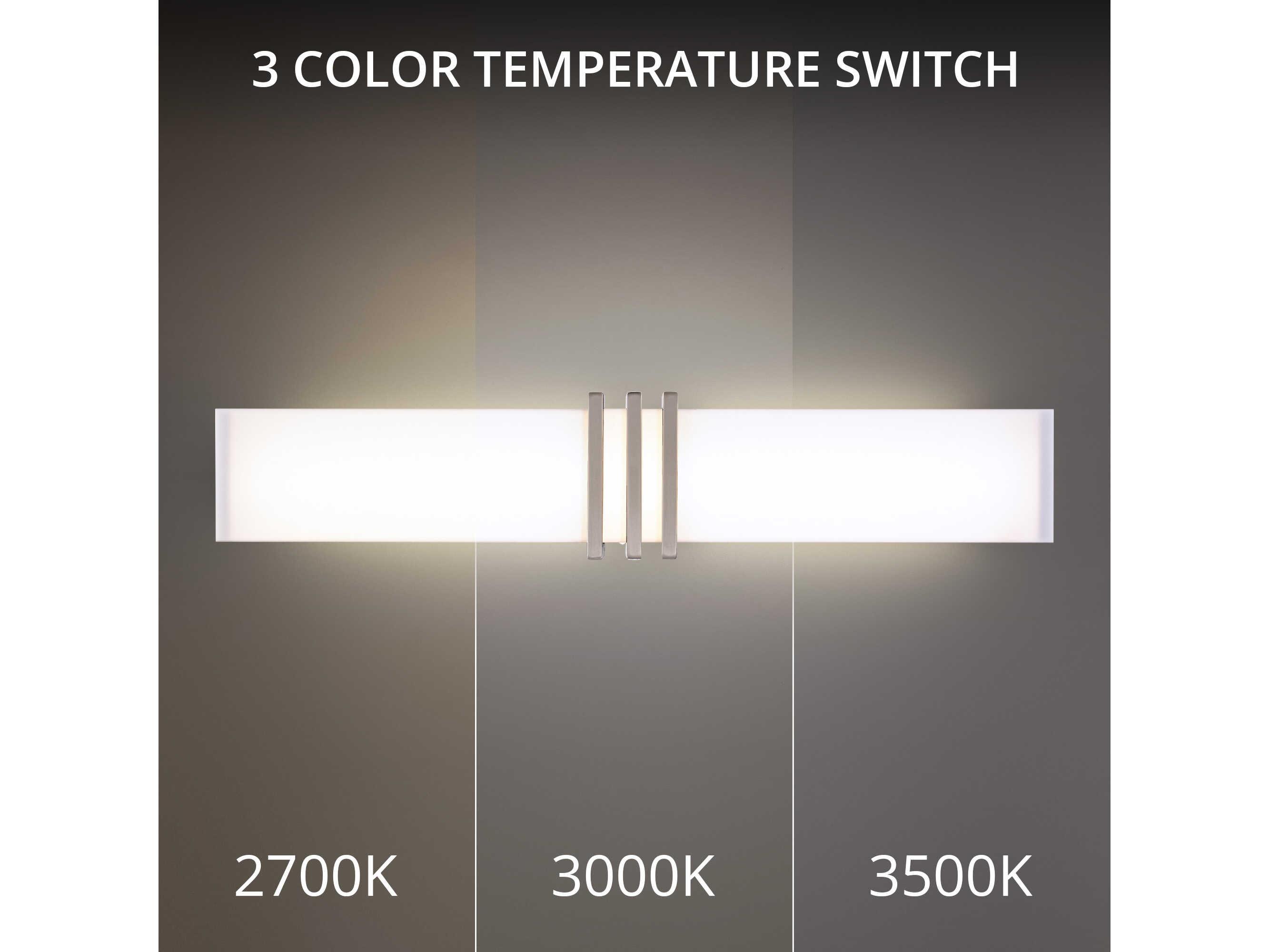 dweLED by WAC Lighting Minibar 1-Light Brushed Nickel LED Vanity Light