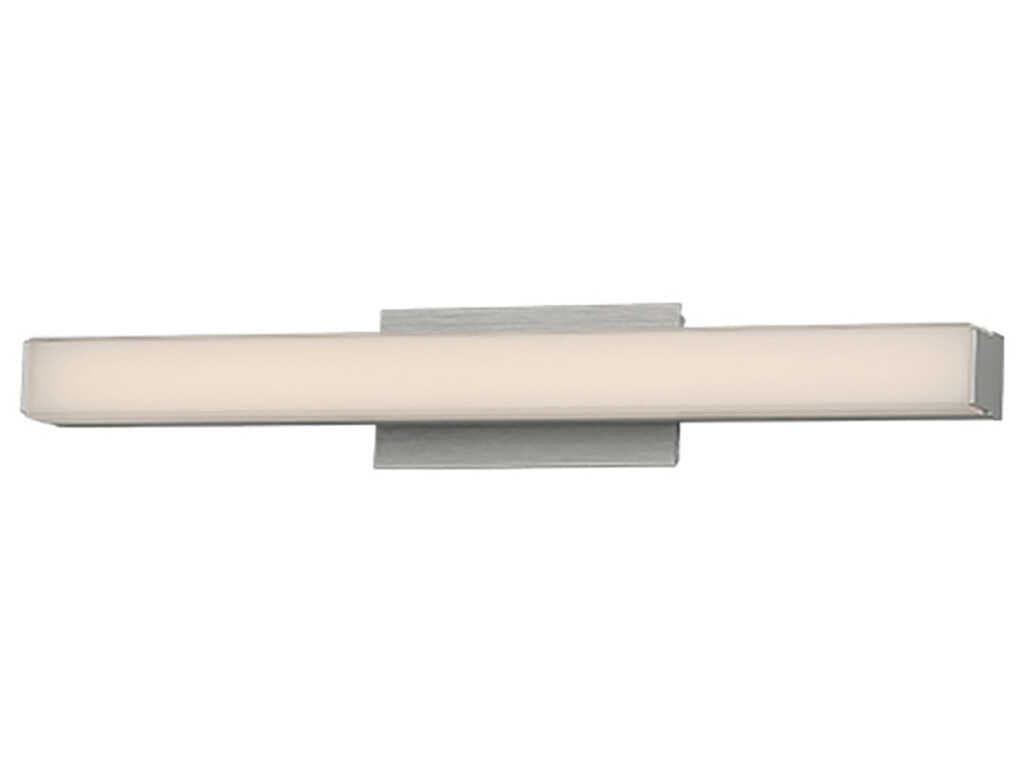 dweLED by WAC Lighting Brink 1-Light Brushed Aluminum Gray Vanity Light