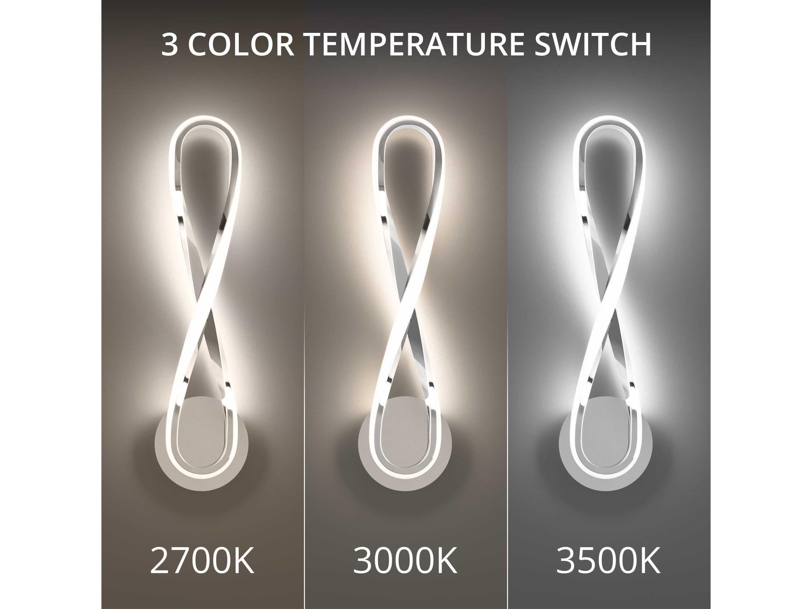 dweLED by WAC Lighting Marise 1-Light Chrome LED Wall Sconce