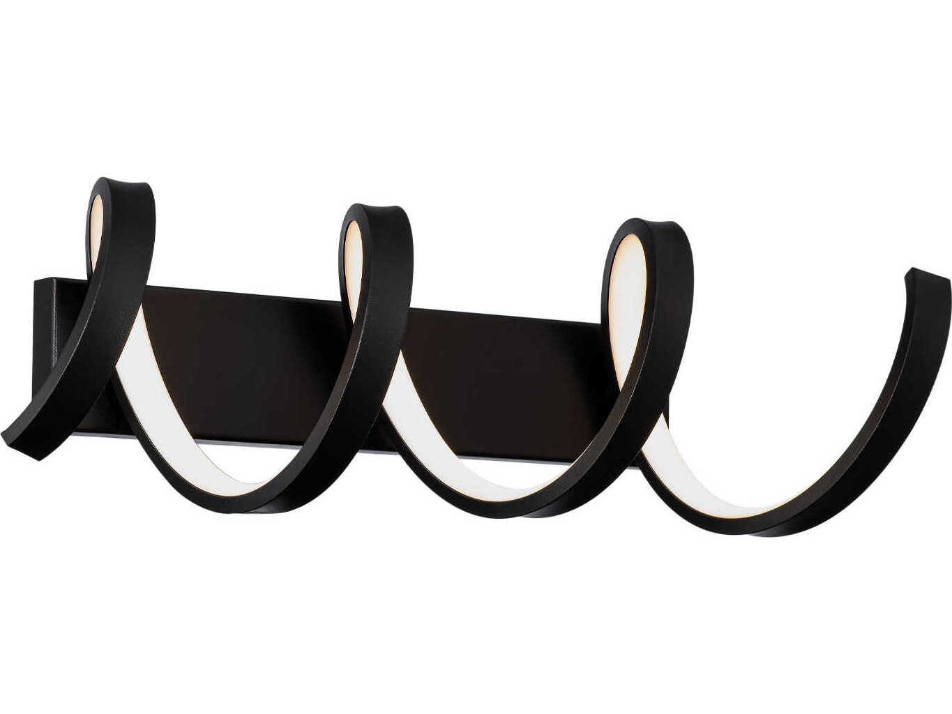 dweLED by WAC Lighting Marques 1-Light Black LED Vanity Light