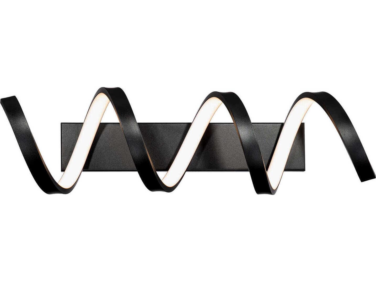 dweLED by WAC Lighting Marques 1-Light Black LED Vanity Light