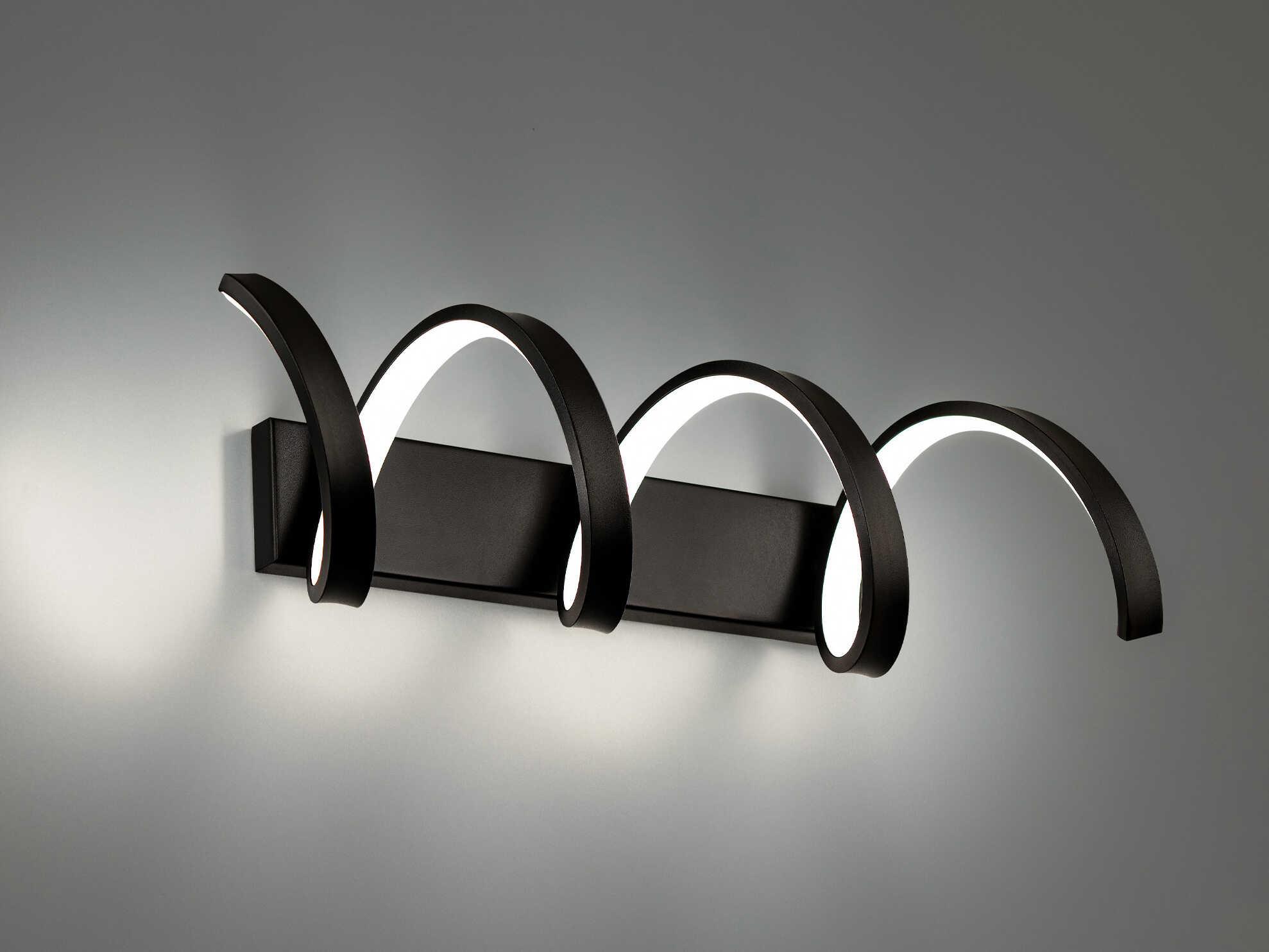 dweLED by WAC Lighting Marques 1-Light Black LED Vanity Light