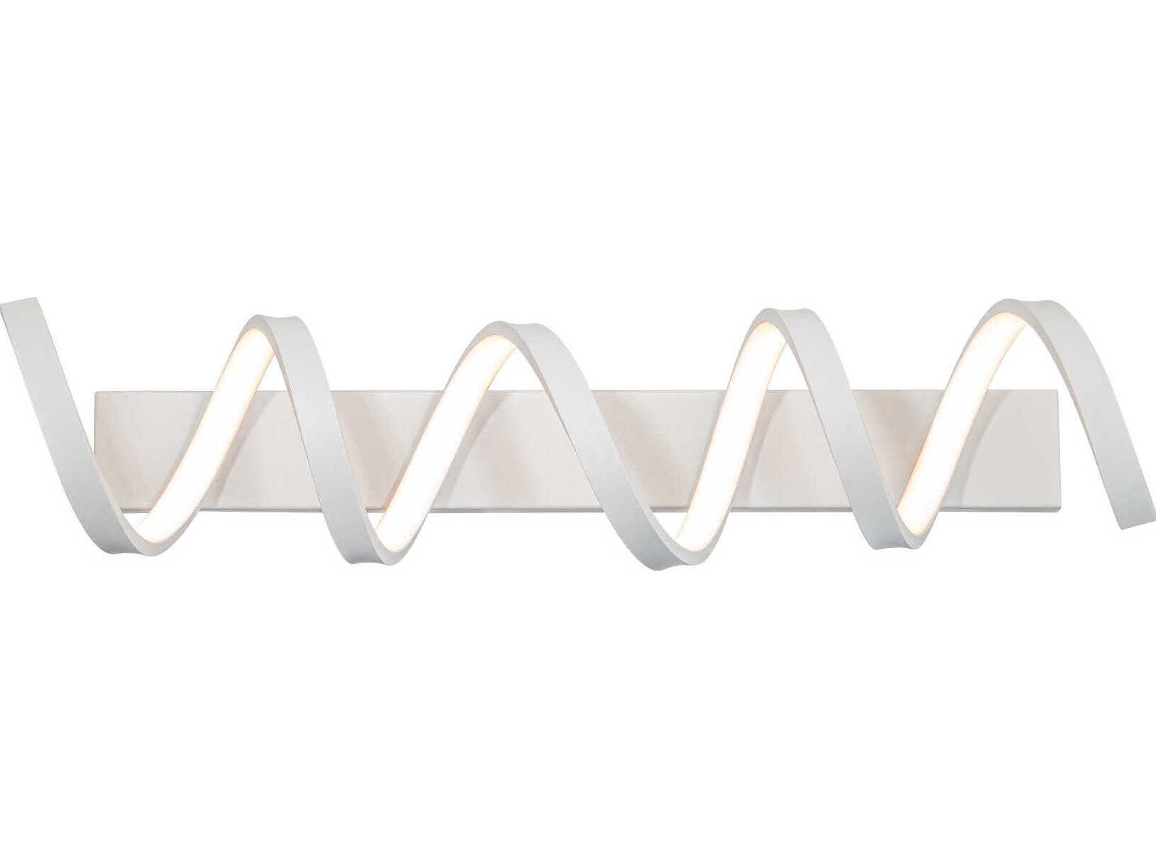 dweLED by WAC Lighting Marques 1-Light Titanium Silver LED Vanity Light