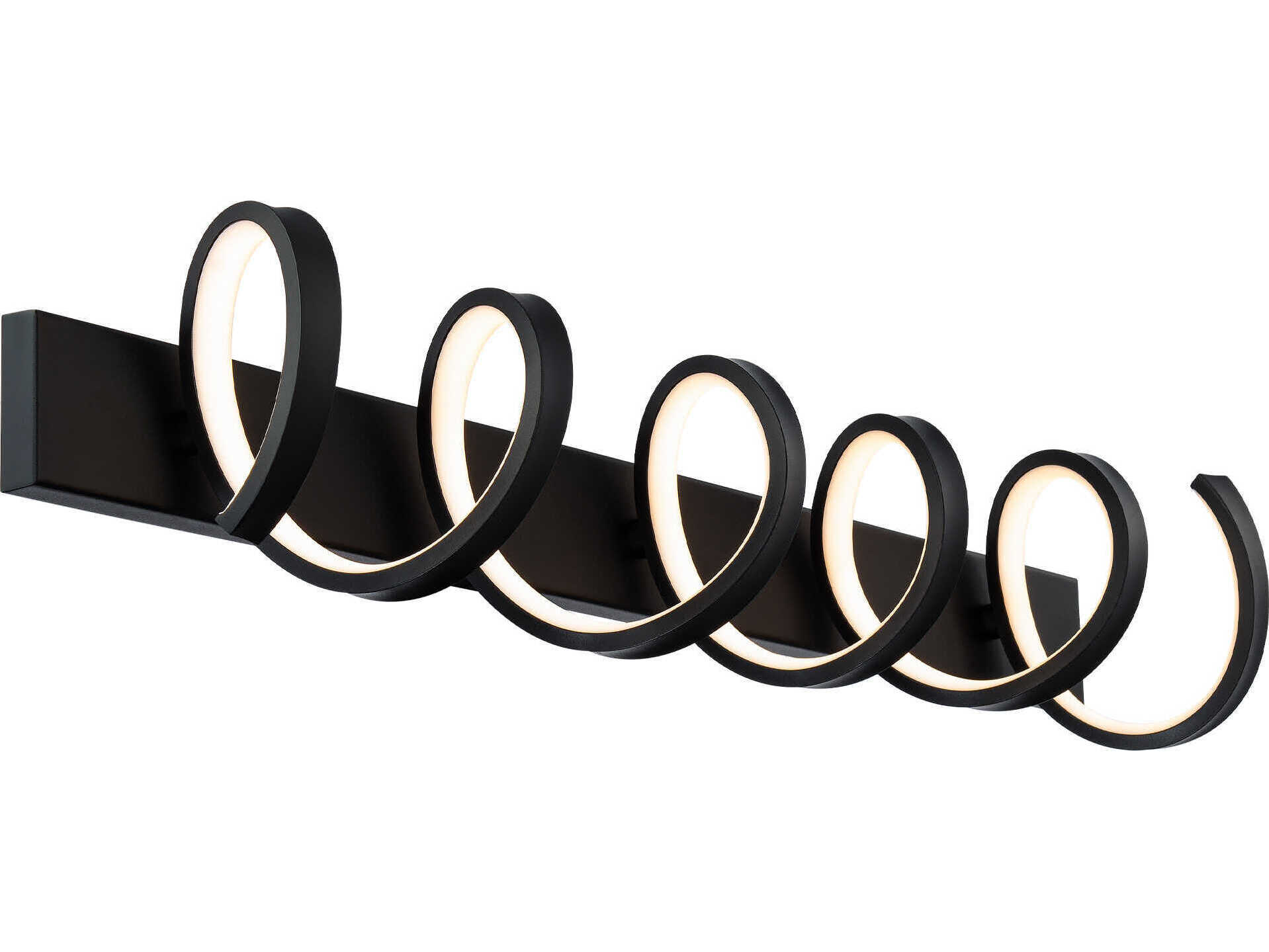 dweLED by WAC Lighting Marques 1-Light Black LED Vanity Light