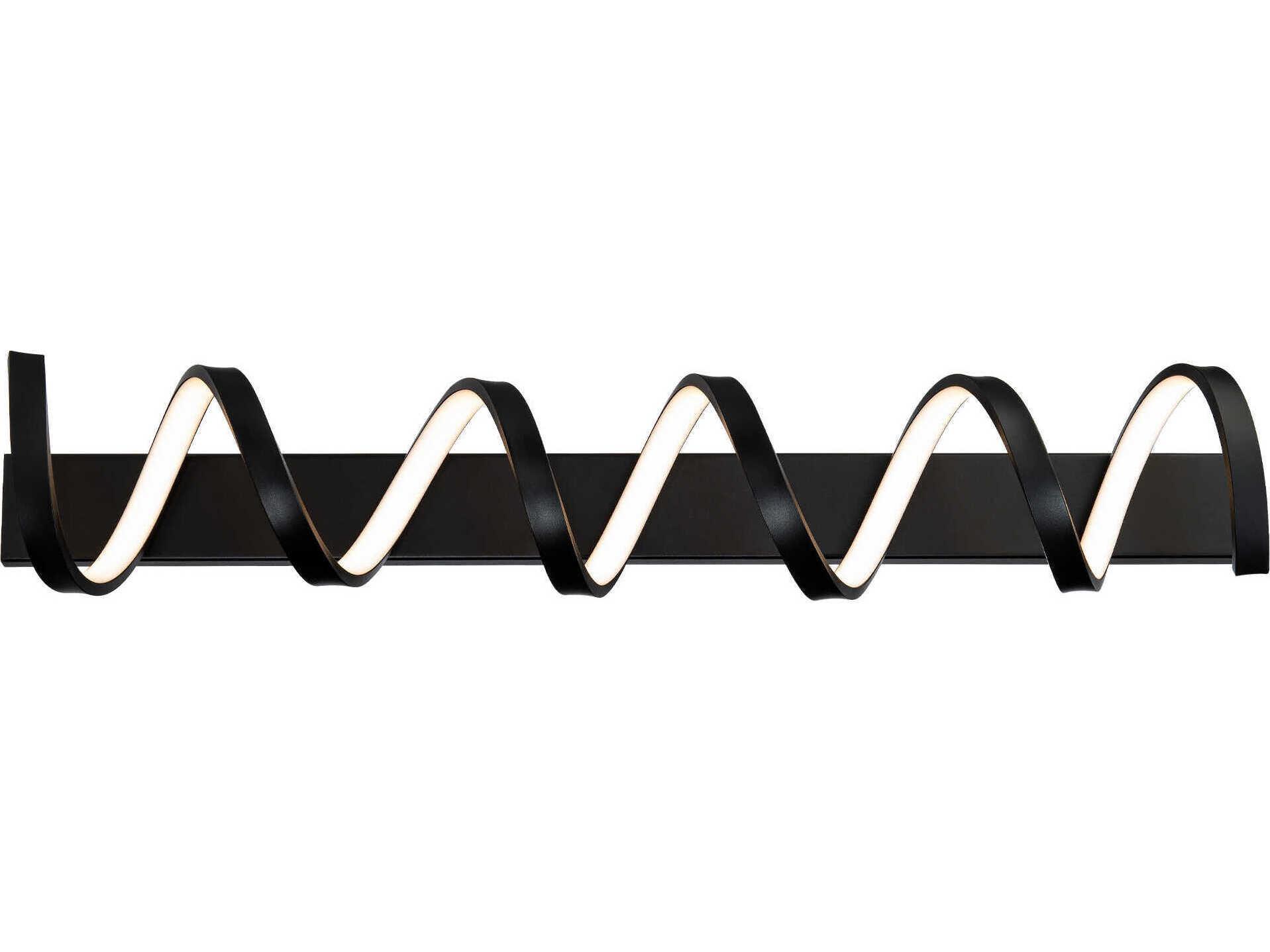 dweLED by WAC Lighting Marques 1-Light Black LED Vanity Light