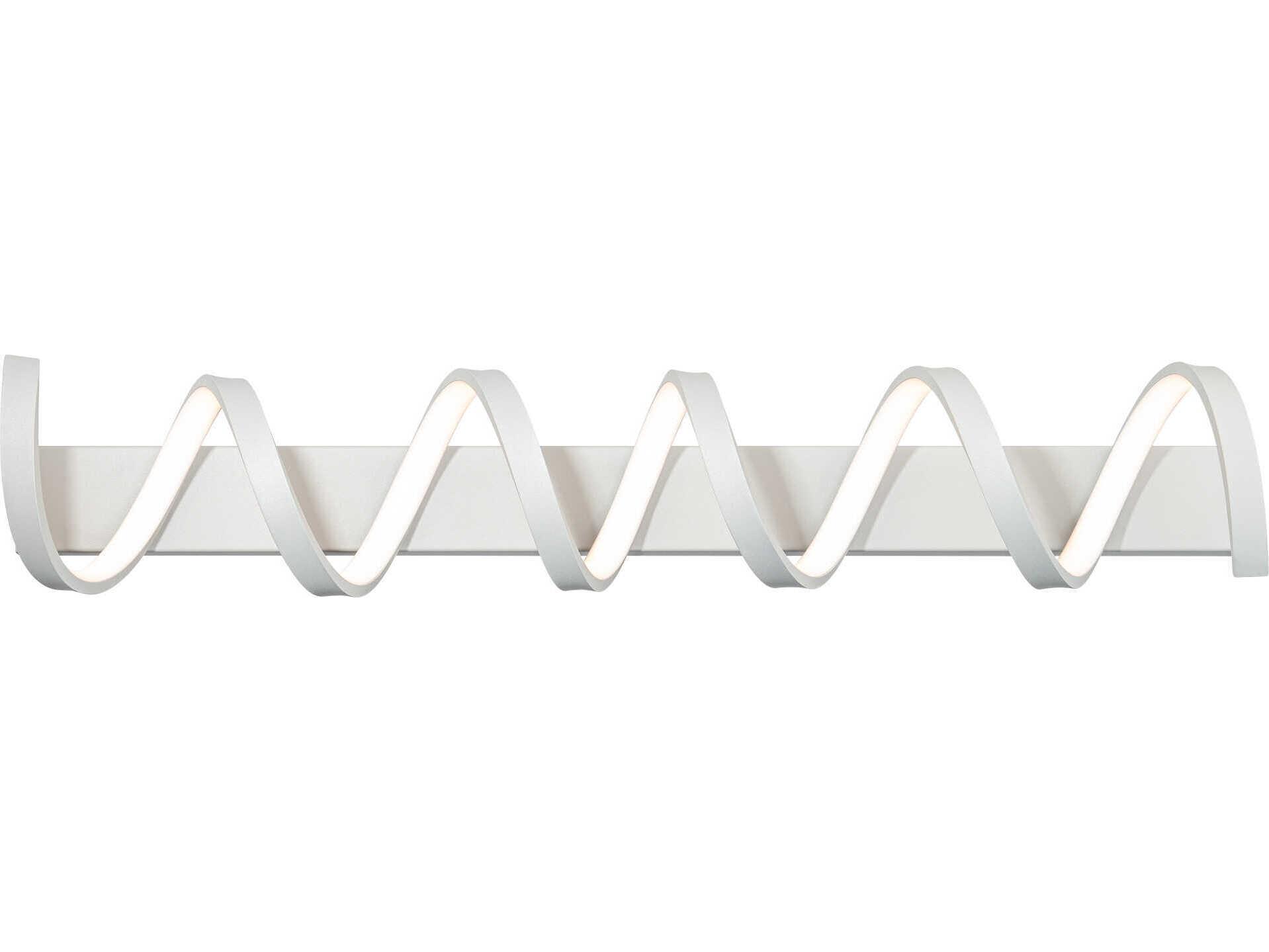 dweLED by WAC Lighting Marques 1-Light Titanium Silver LED Vanity Light