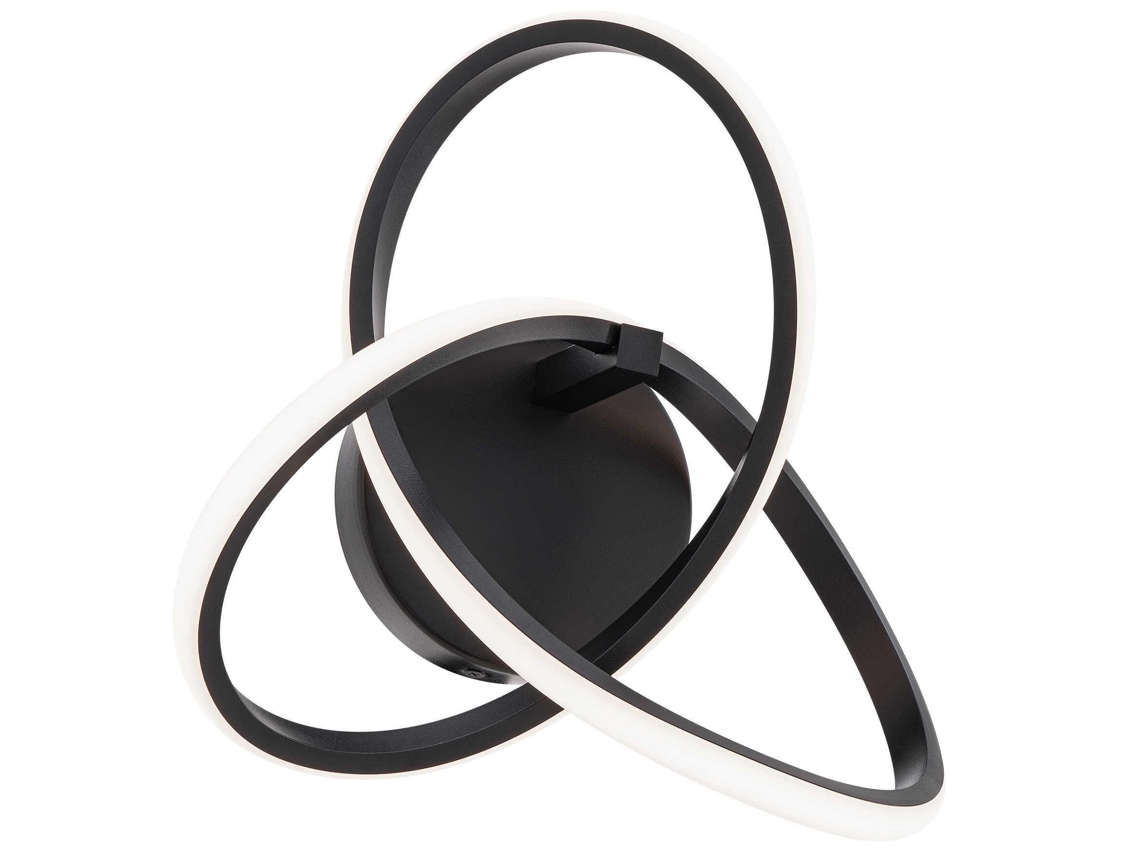 dweLED by WAC Lighting Vornado 1-Light Black Wall Sconce