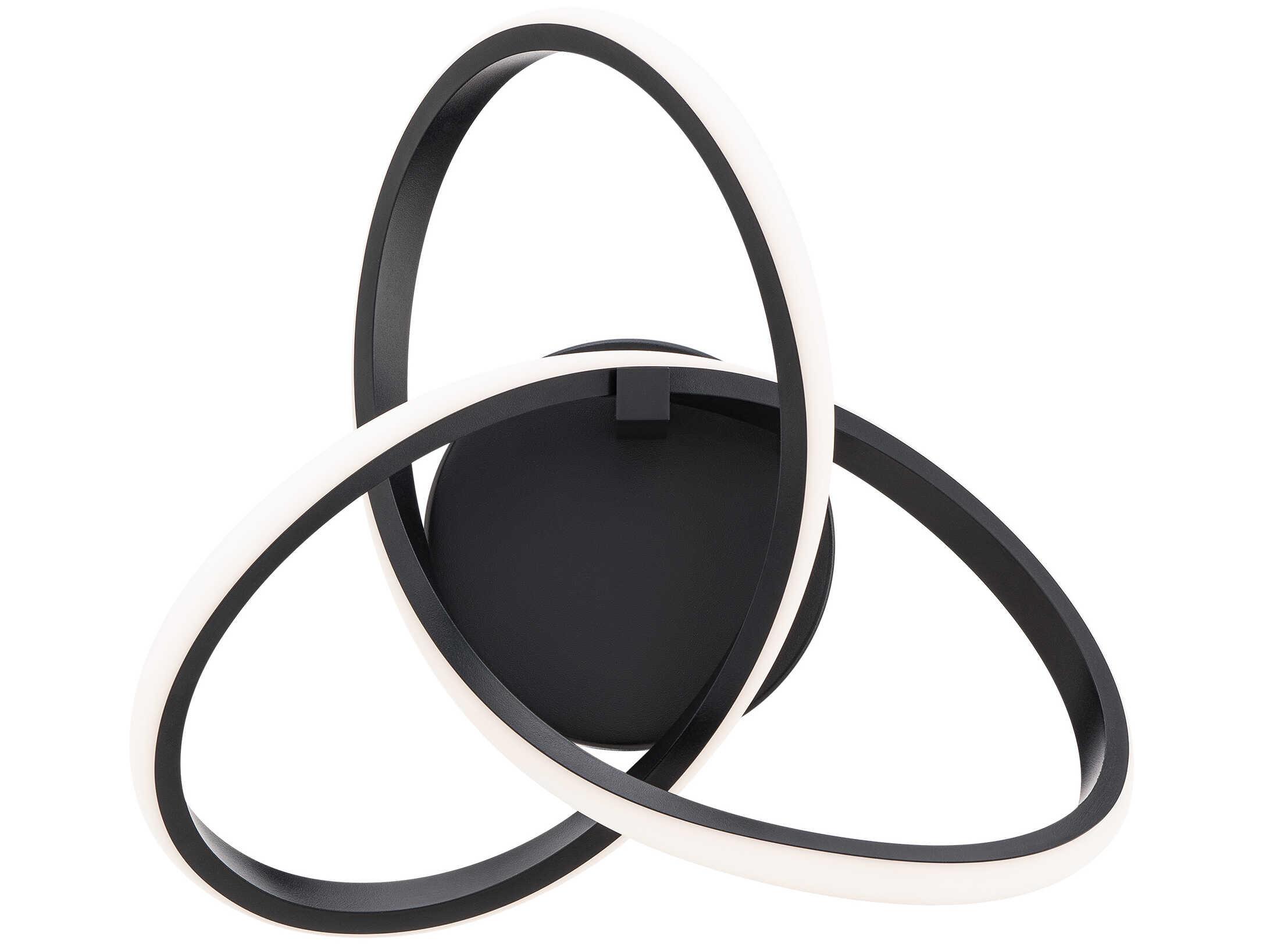 dweLED by WAC Lighting Vornado 1-Light Black Wall Sconce