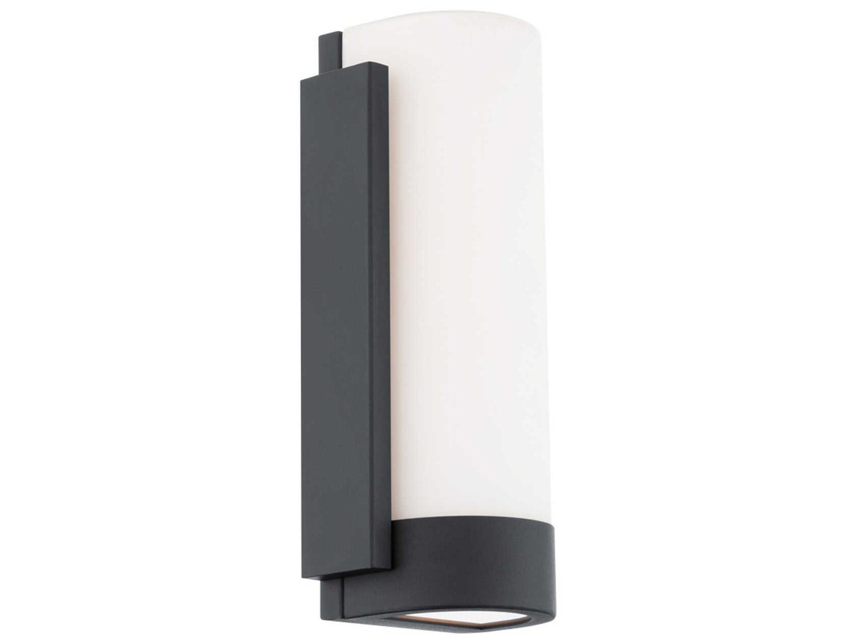 dweLED by WAC Lighting Blake 2-Light Black Glass LED Wall Sconce