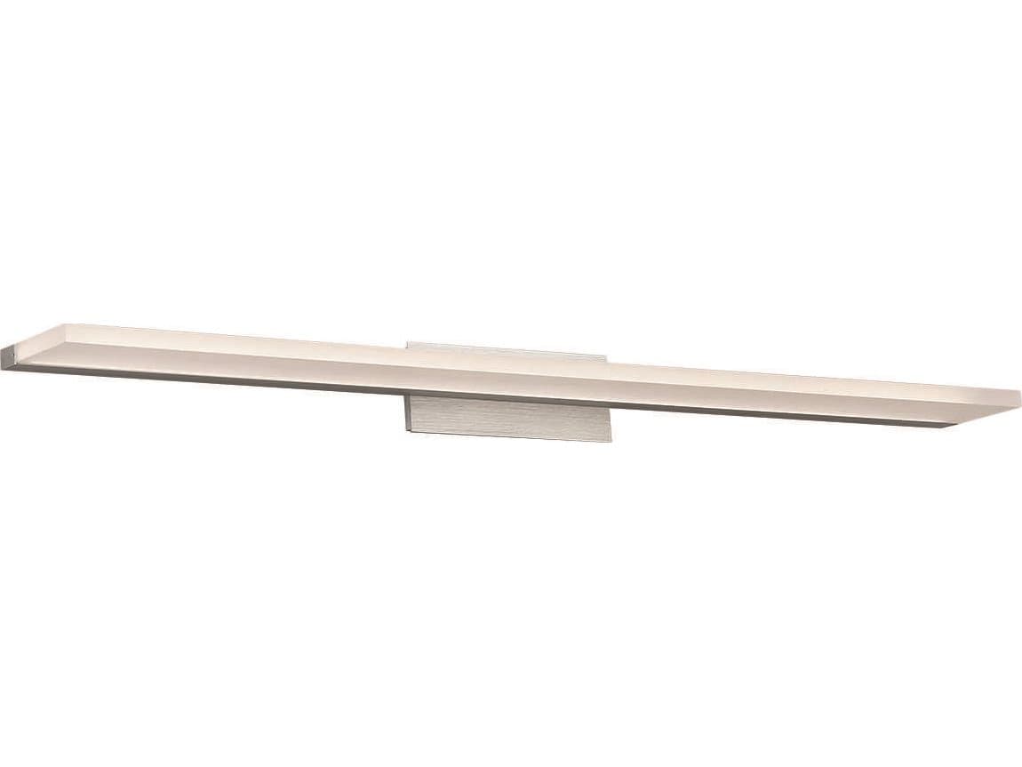 dweLED by WAC Lighting Level 1-Light Brushed Aluminum Gray LED Vanity Light