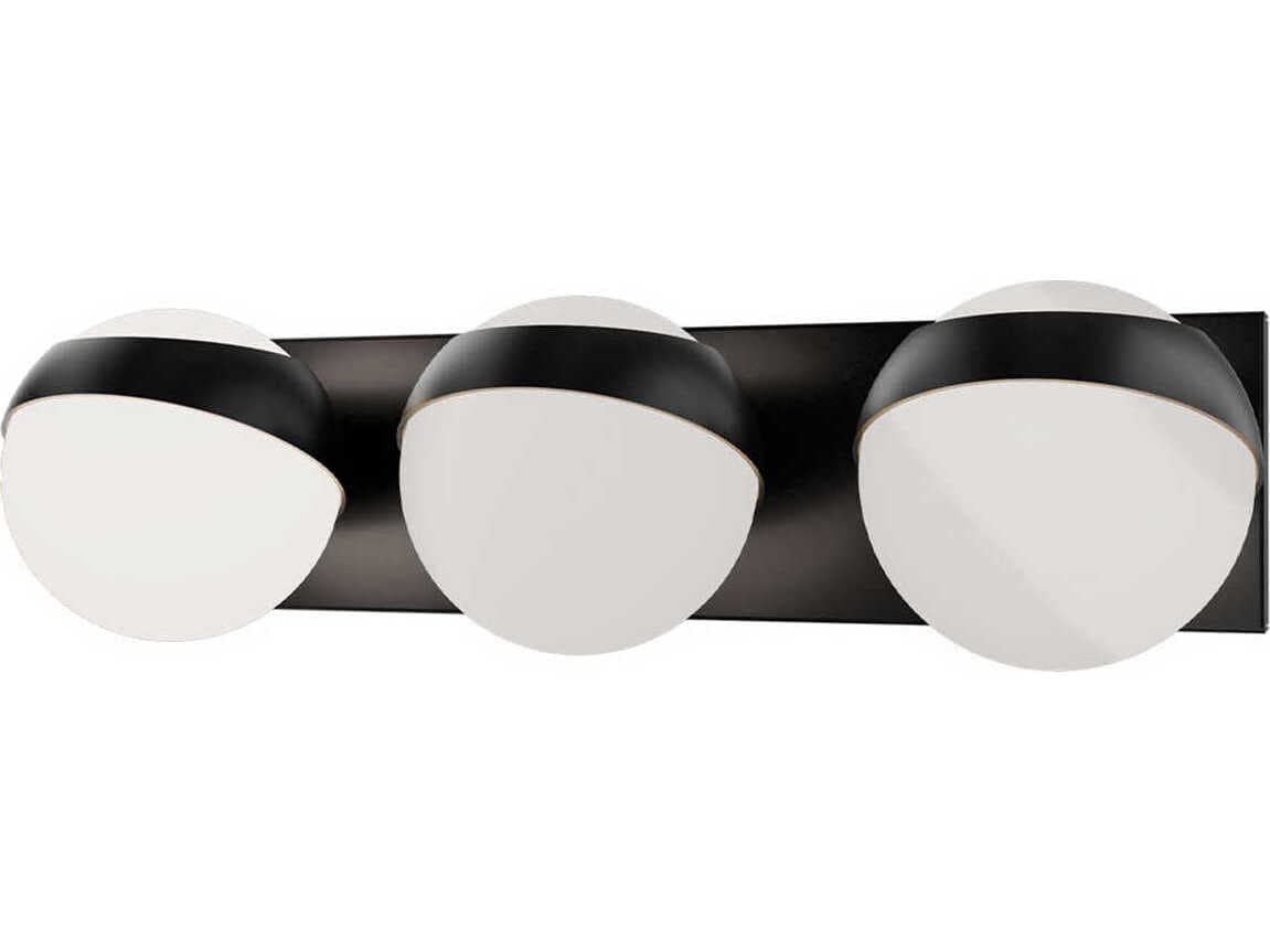 dweLED by WAC Lighting Tripoli 3-Light Black Vanity Light