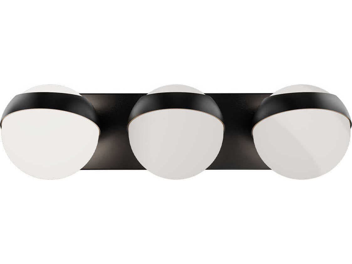 dweLED by WAC Lighting Tripoli 3-Light Black Vanity Light