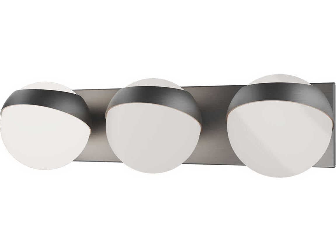 dweLED by WAC Lighting Tripoli 3-Light Brushed Nickel Vanity Light