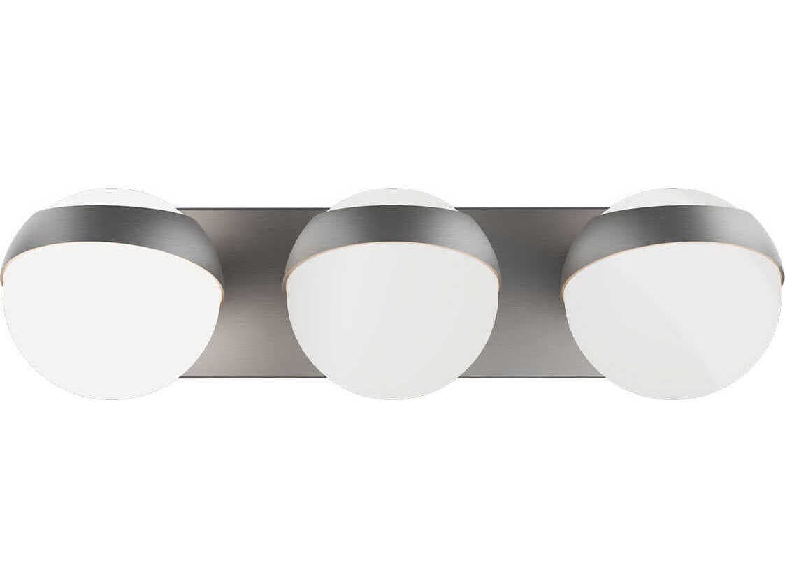 dweLED by WAC Lighting Tripoli 3-Light Brushed Nickel Vanity Light