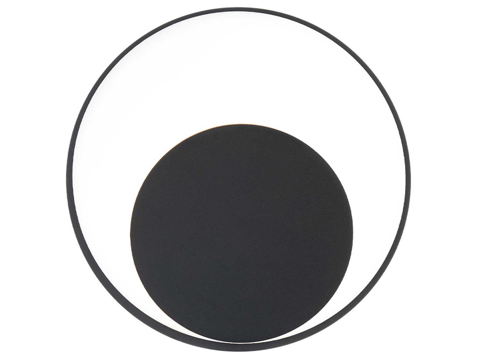 dweLED by WAC Lighting Ogle 1-Light Black Wall Sconce