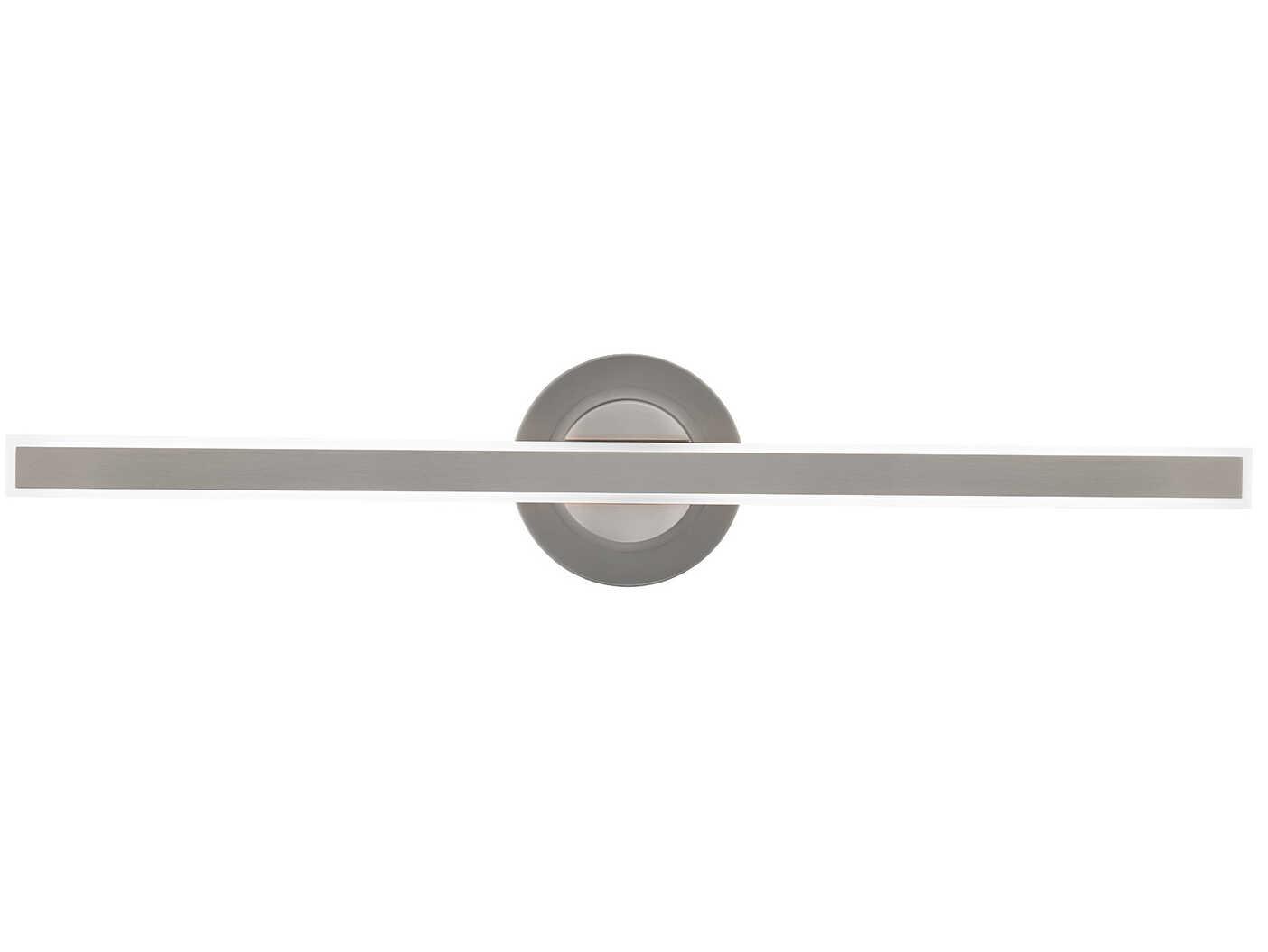 dweLED by WAC Lighting Bastone 1-Light Brushed Nickel Vanity Light