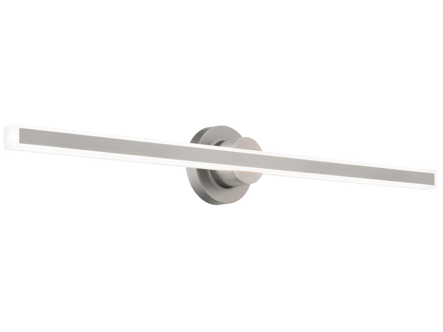 dweLED by WAC Lighting Bastone 1-Light Brushed Nickel Vanity Light