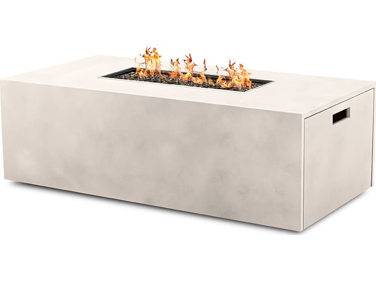 Ebel Bellino Aluminum Rectangular Fire Pit with Lid