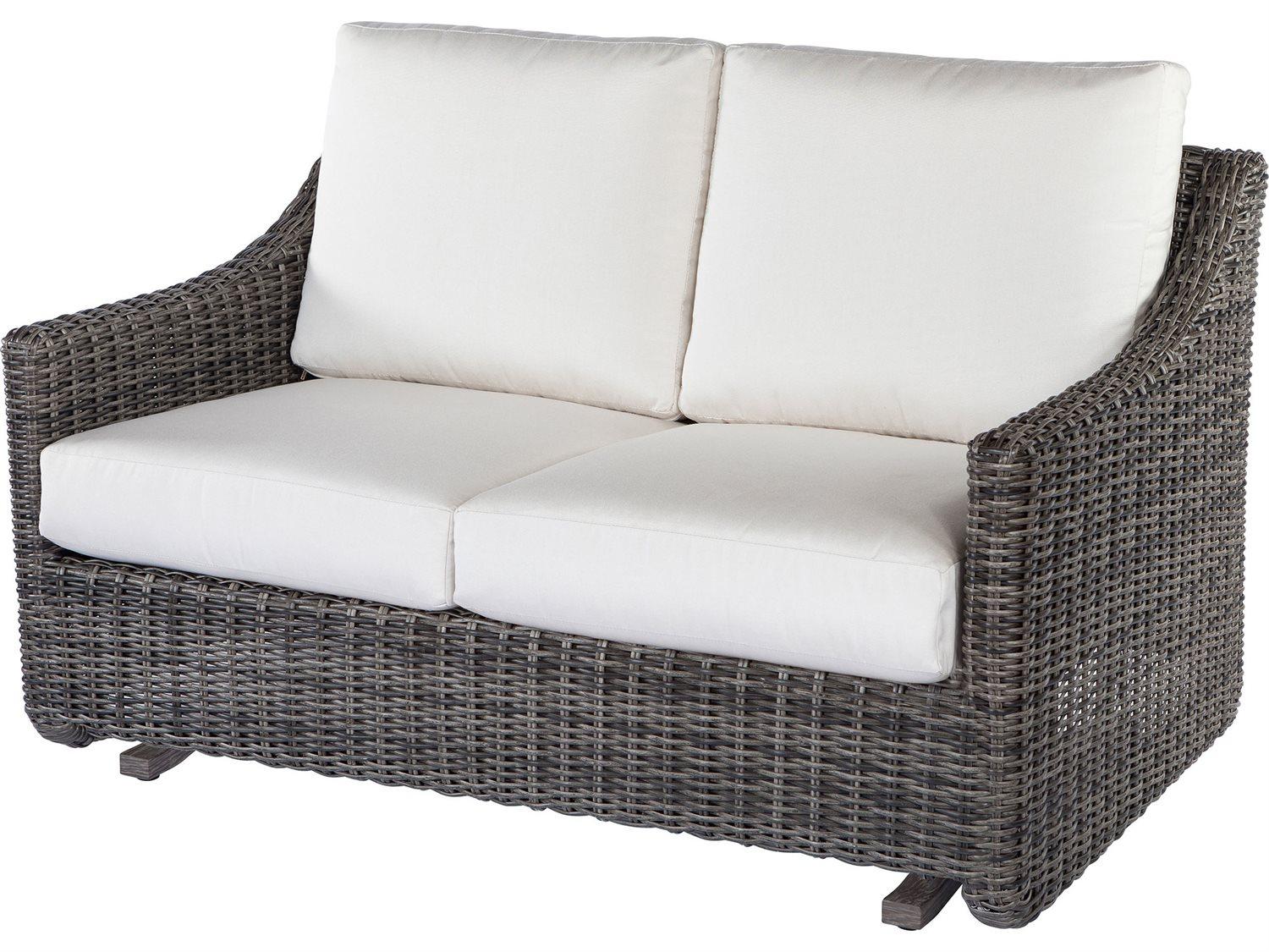 Ebel Avallon Wicker Glider Outdoor Loveseat