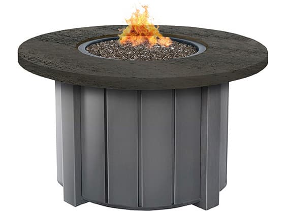 Ebel Pompano Stone Round Fire Pit Top with Lid