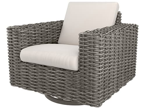 Ebel Mia Cushion Wicker Swivel Glider Outdoor Lounge Chair