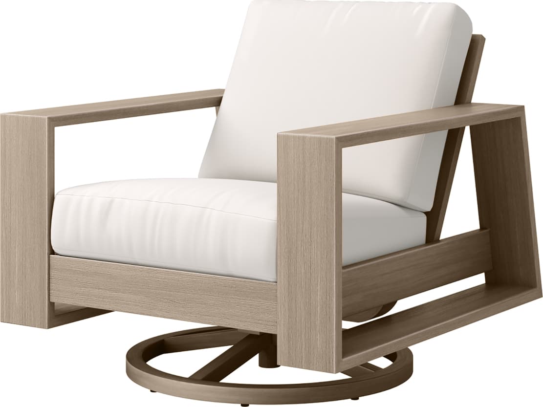 Ebel Novara Aluminum Swivel Rocker Outdoor Patio Lounge Chair