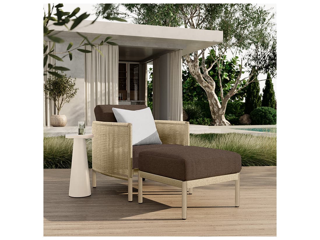Ebel Orleans Aluminum Patio Ottoman