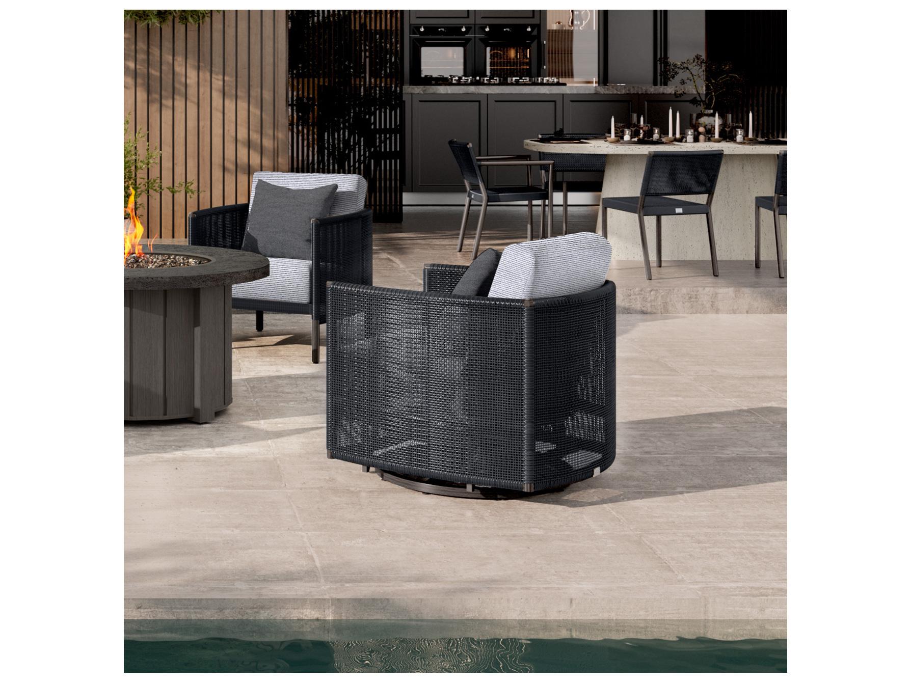 Ebel Orleans Aluminum Swivel Glider Patio Lounge Chair