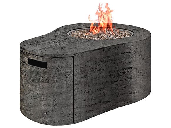 Ebel Tahoe Aluminum Fire Pit with Lid