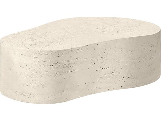 Ebel Tahoe Aluminum Poly Stone Top Patio Coffee Table