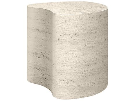Ebel Tahoe Aluminum Poly Stone Top Outdoor Patio End Table