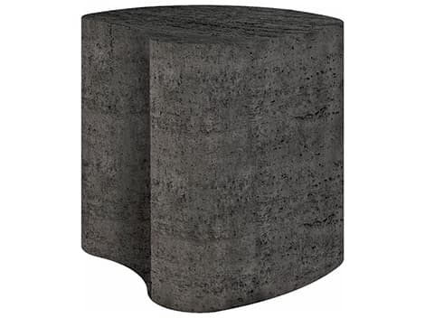 Ebel Tahoe Aluminum Poly Stone Top Outdoor Patio End Table