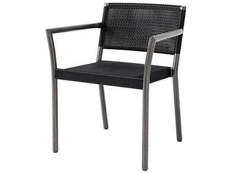 Ebel Orleans Aluminum Stackable Outdoor Dining Arm Chair