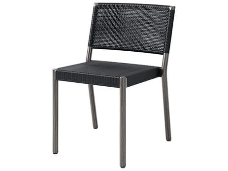 Ebel Orleans Aluminum Stackable Outdoor Patio Dining Side Chair