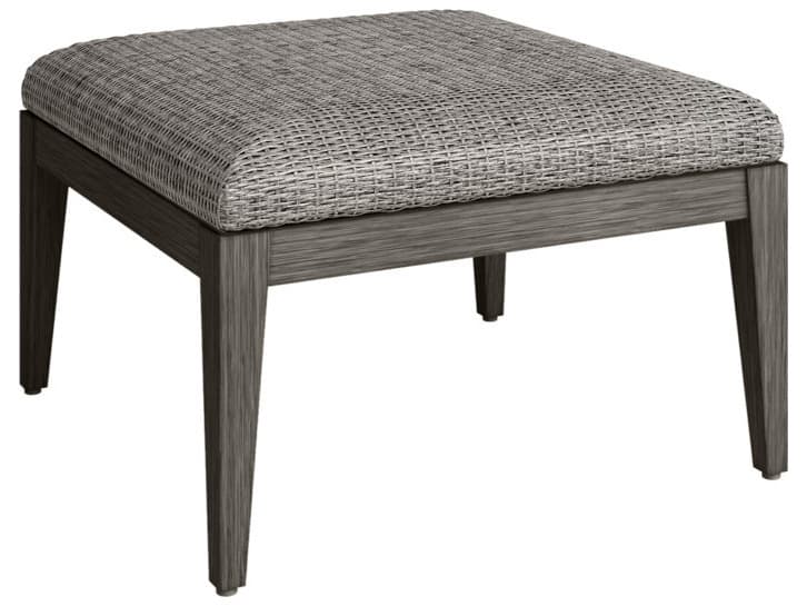 Ebel Siena Aluminum Wicker Ottoman