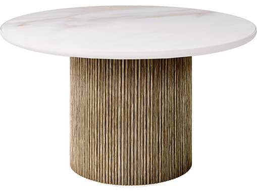 Ebel Hampton Aluminum Timber Round Dining Table Base