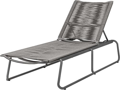 Ebel Cabana Aluminum Wicker Stackable Adjustable Outdoor Patio Chaise Lounge