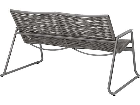 Ebel Cabana Aluminum Wicker Stackable Outdoor Patio Loveseat