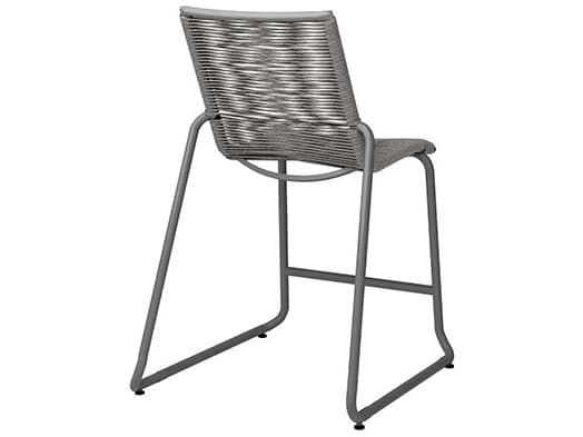 Ebel Cabana Aluminum Wicker Stackable Armless Counter Height Stool