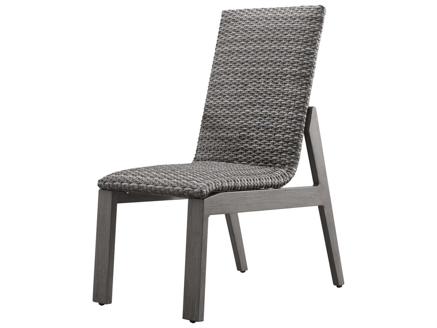 Ebel Canton Padded Wicker Aluminum Dining Side Chair