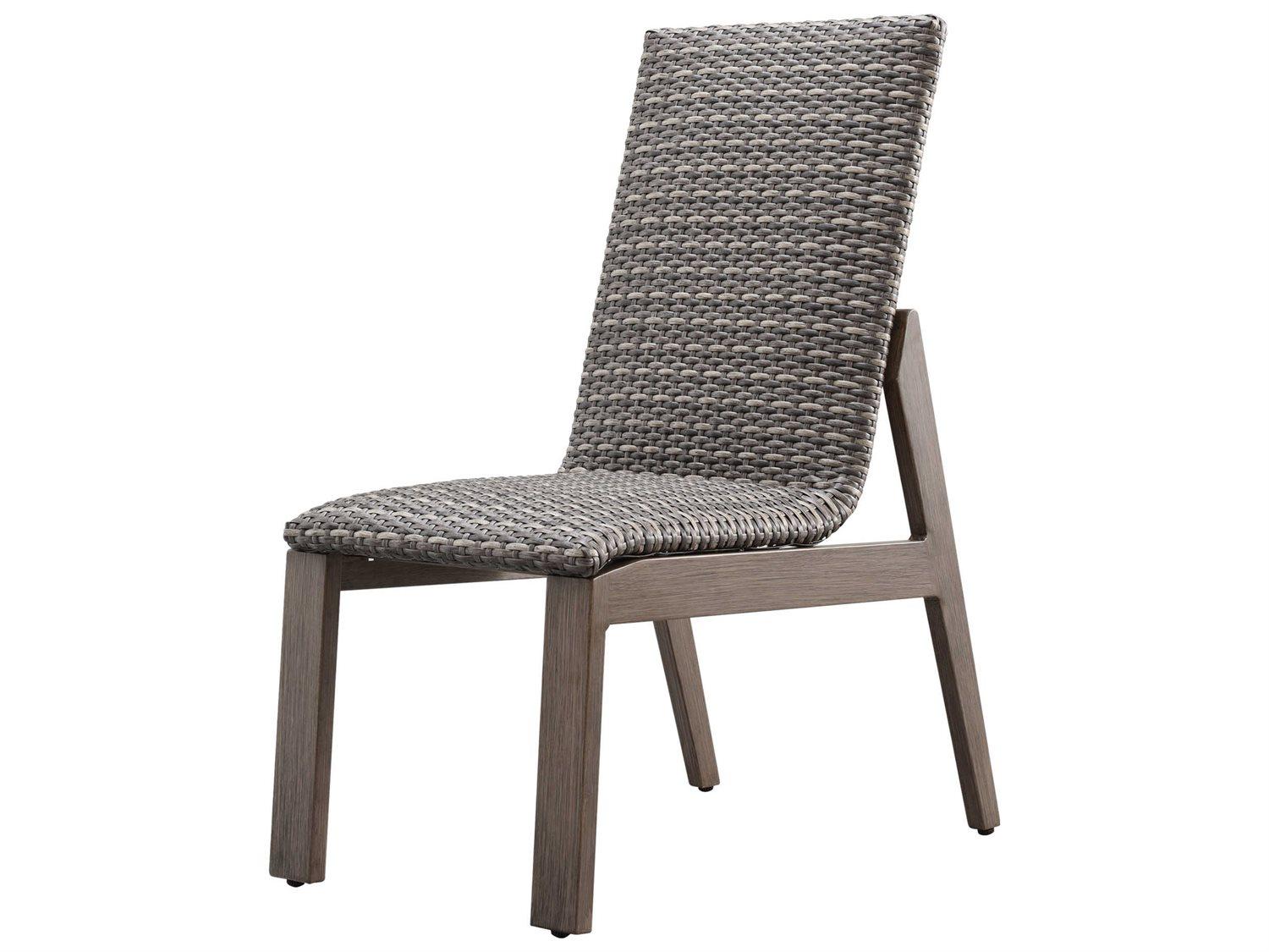 Ebel Canton Padded Wicker Aluminum Dining Side Chair