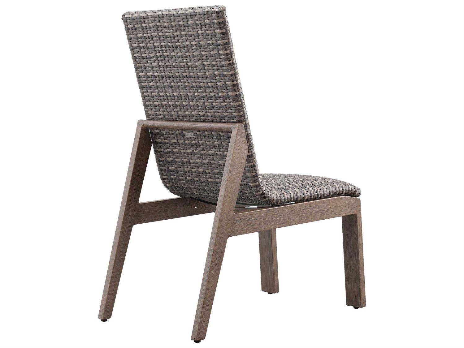 Ebel Canton Padded Wicker Aluminum Dining Side Chair