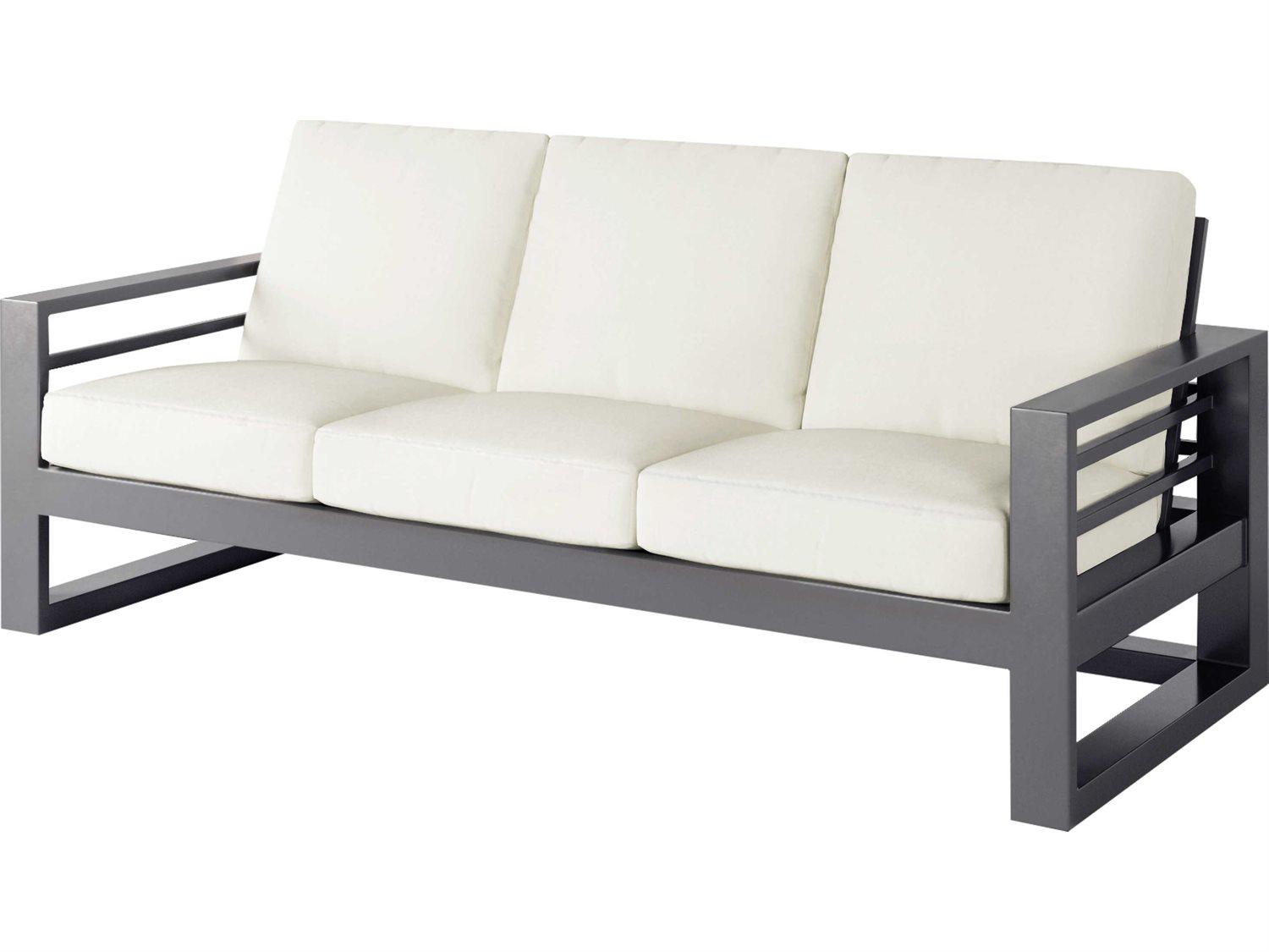 Ebel Palermo Aluminum High Back Outdoor Patio Sofa