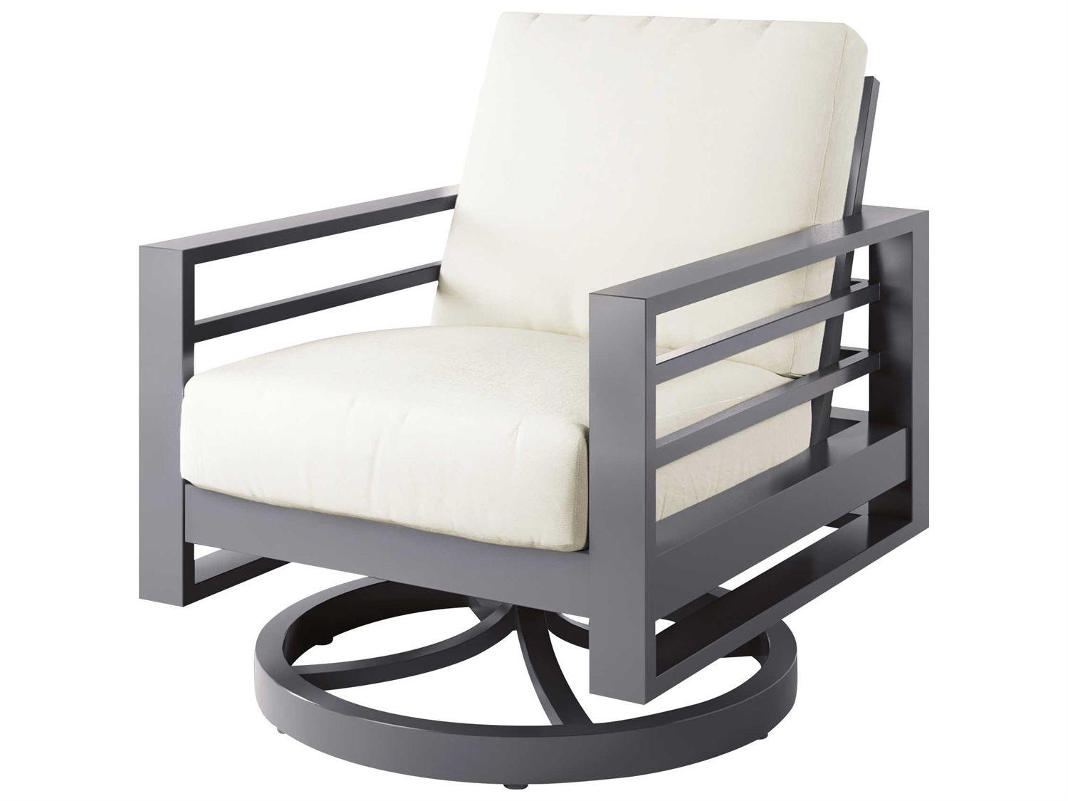 Ebel Palermo Aluminum High Back Swivel Rocker Patio Lounge Chair