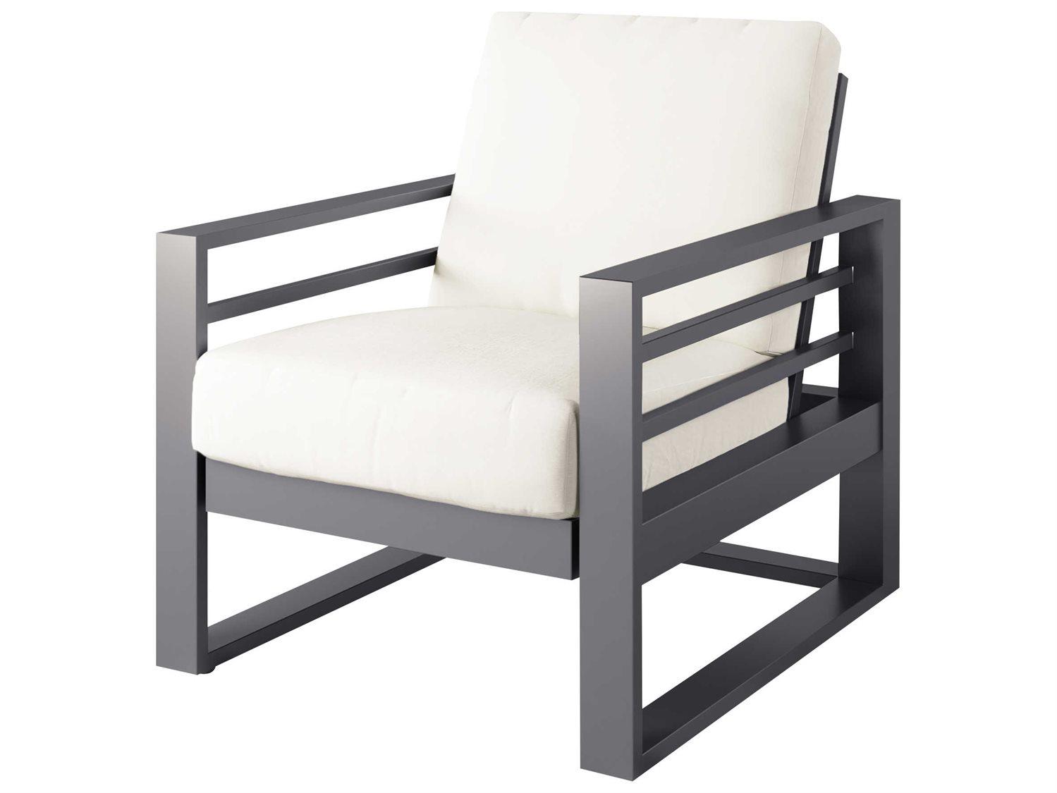 Ebel Palermo Cushion Aluminum High Back Spring Outdoor Lounge Chair