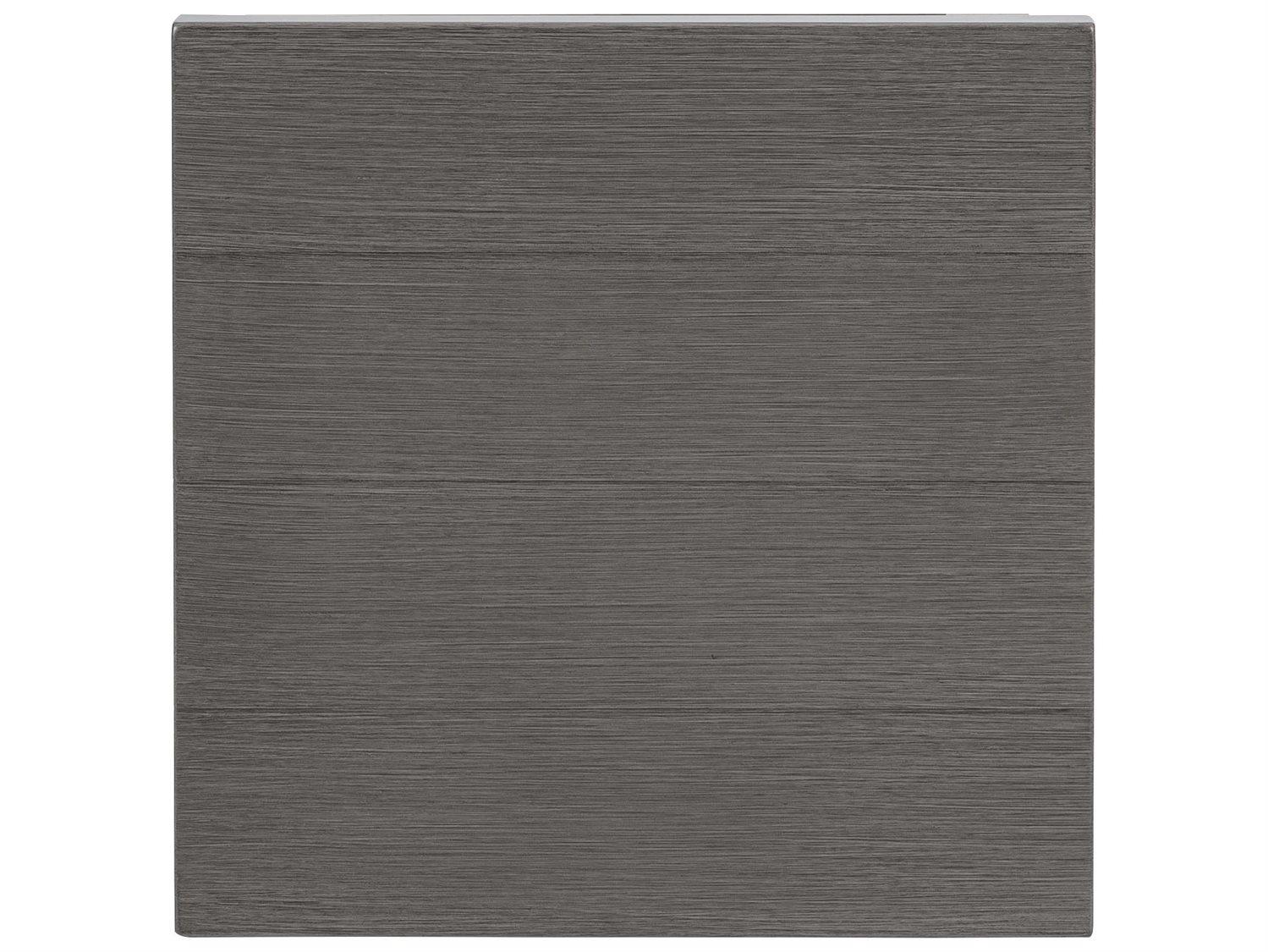 Ebel Trevi Aluminum Square Plank Top Outdoor Patio End Table