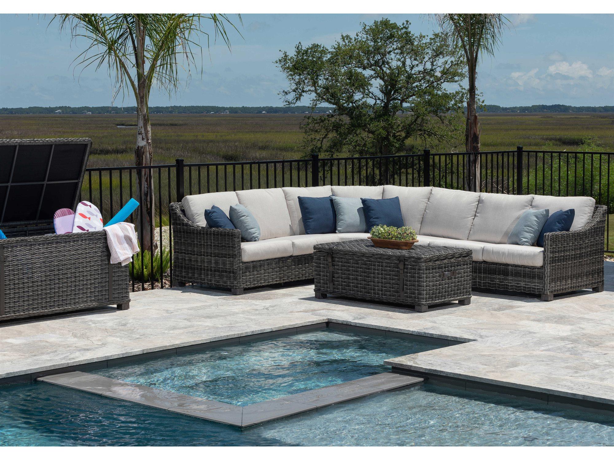 Ebel Avallon Wicker Sectional Outdoor Lounge Set