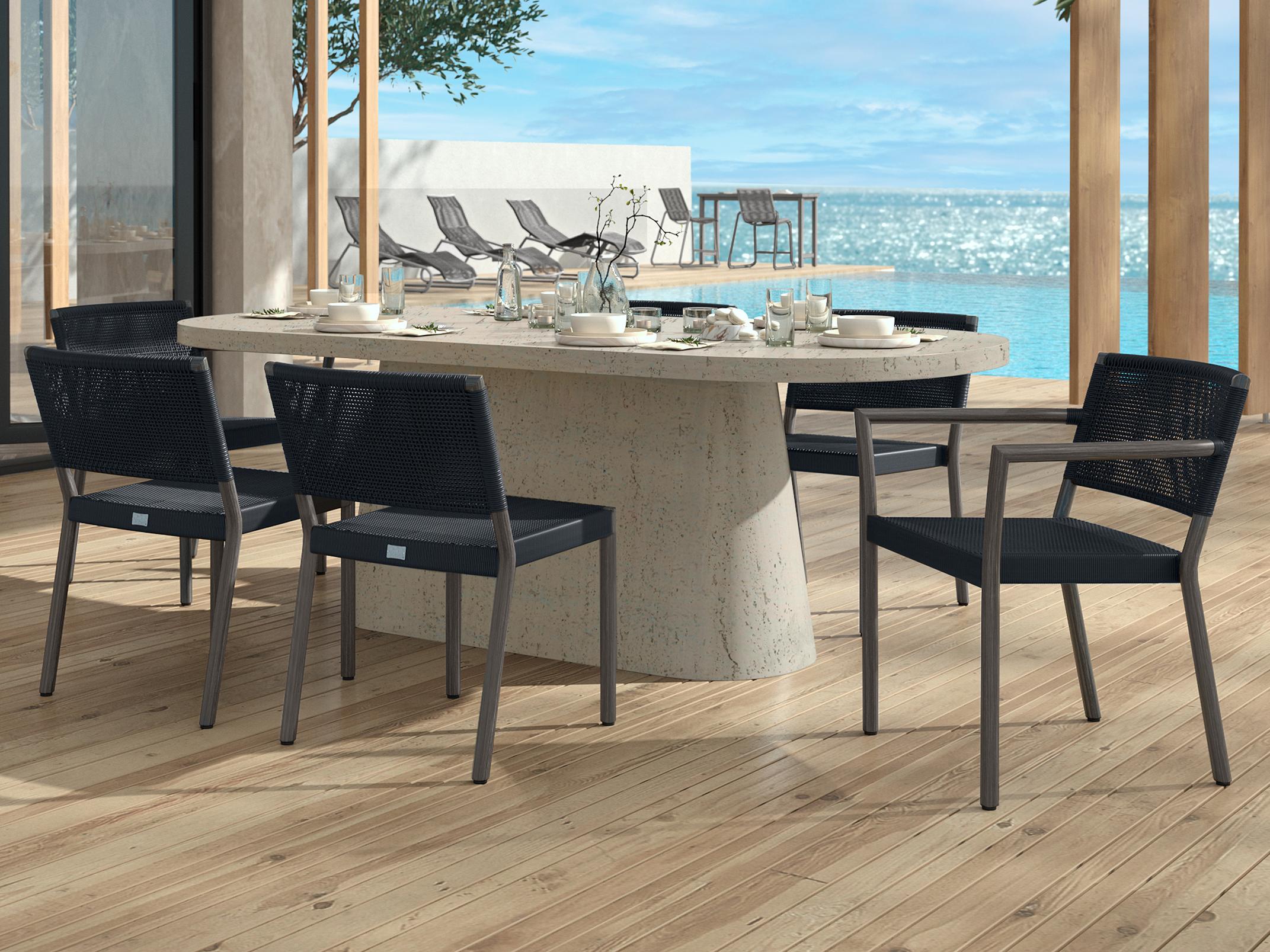 Ebel Orleans Aluminum Dining Set